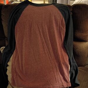 Urban Pipeline Black and Red Long Sleeve Tee